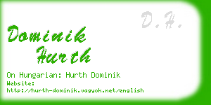 dominik hurth business card